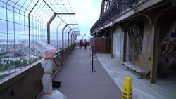 CLEAN : France's Eiffel Tower gets a makeover before reopening on June 25 News Clip