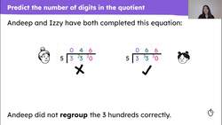 Use short division when the hundreds digit is smaller than the divisor Instructional Video