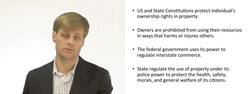How are Property Rights limited by the Government Instructional Video