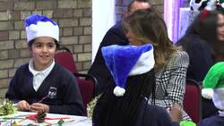 Melania Trump pays a visit to London Salvation Army centre News Clip