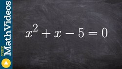 Finding the solutions of a quadratic by completing the square Instructional Video