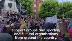 A sparkly, colourful Pride parade returns to Dublin’s streets News Clip