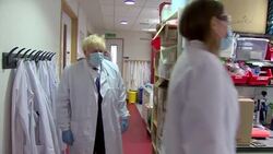 Boris Johnson visiting Oxford vaccine research lab News Clip
