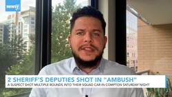 Man Shoots LA County Sheriff's Deputies Sitting in Squad Car News Clip