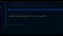 JavaScript Mastery from Zero to Hero - Prepare for Coding Interviews - Using the IndexOf in the Kingâ€™s Court RPG - Example I Instructional Video
