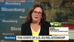 EU's Malmstrom on Trade With U.S., China, U.K. News Clip