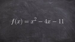 The discriminant and finding the solutions using quadratic formula Instructional Video