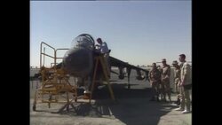 Dan Quayle meeting US Marines in Eastern Saudi Arabia News Clip