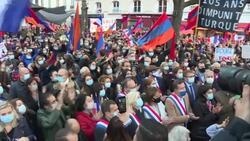 CLEAN : Armenian community holds rally outside French parliament News Clip