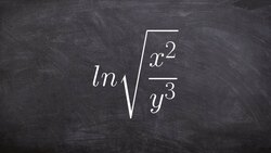 Expanding a log with a radical and division Instructional Video
