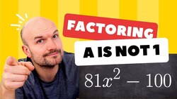 Factoring Quadratics when a is not 1 ( Let's Learn Factoring) Instructional Video