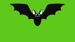 Animation of cartoon halloween bat Stock Footage