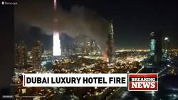 Eyewitness to Dubai hotel fire News Clip