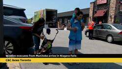 Wildfire evacuees from northwest Ontario, Manitoba, Saskatchewan arrive in Niagara Falls News Clip