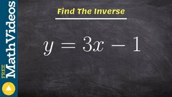 How to find the inverse of a linear equation Instructional Video
