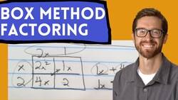 Factoring Polynomials using the Box Method (a is greater than 1) Instructional Video
