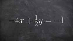 Graphing an equation in standard form Instructional Video