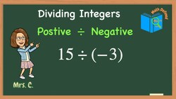 Dividing Integers with Different Signs Instructional Video