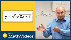 Determine the domain of a radical multiplied by a variable Instructional Video