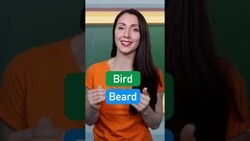 Pronunciation Challenge: Bird vs Beard #shorts Instructional Video
