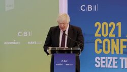 Boris Johnson gives speech at CBI conference News Clip
