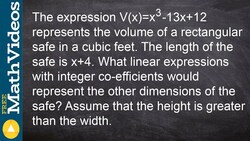 Learn how to find the width and height of a box with polynomials Instructional Video