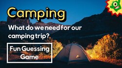 Camping Vocabulary | Fun ESL Guessing Game Instructional Video