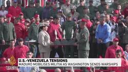 US-Venezuela tensions rise as Maduro mobilises militia, Washington deploys warships News Clip