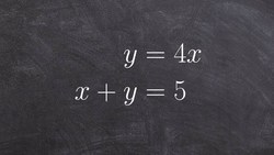 How to Math - Solving a system of equations by using substitution Instructional Video