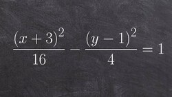 how to graph and identify the foci, asymptotes, center, vertices of a hyperbola Instructional Video