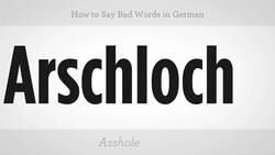 How to Say Bad Words in German Instructional Video