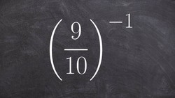 How to simplify a fraction raised to a negative exponent Instructional Video