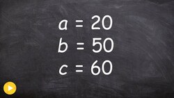Find the missing measures, law of cosines then law of sines Instructional Video