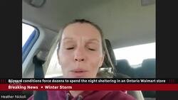 Ontario blizzard forces shoppers to spend the night in Walmart News Clip