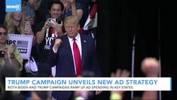 Trump Campaign Shifts TV Ad Strategy Months Ahead Of Election News Clip