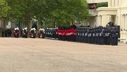 Armed forces prepare for state funeral at Wellington Barracks News Clip