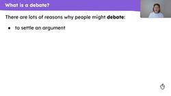 What is a debate? Instructional Video