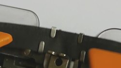 Close up footage of a person writing CORRUPTION on an old typewriter, with sound Stock Footage