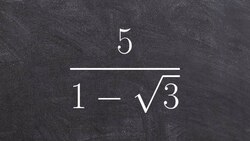 Practicing rationalizing the denominator with binomial denominator Instructional Video