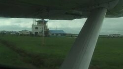 Flying Kenya to Juba, South Sudan Stock Footage