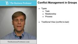 Conflict Management in Groups Instructional Video