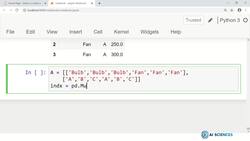 Data Science and Machine Learning (Theory and Projects) A to Z - Pandas for Data Manipulation and Understanding: Hierarchical Indexing Instructional Video