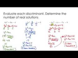 Practice with the Discriminant Instructional Video