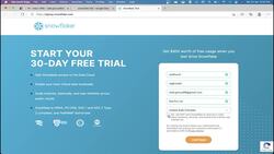 Snowflake - Build and Architect Data Pipelines Using AWS - Lab – Set Up Snowflake Trial Account Instructional Video