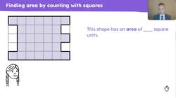 Measure area using counting with squares as a strategy Instructional Video