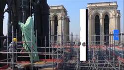 Watch: Saints take to the skies from Paris' Notre Dame cathedral News Clip