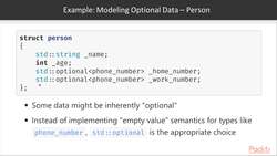Type-Safe Interfaces with Modern C++ - std::optional – Use Cases Instructional Video