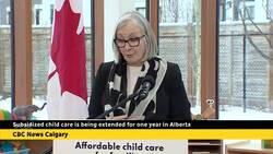 Subsidized child care is being extended for one year in Alberta News Clip