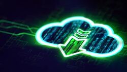 Cloud computing solution Stock Footage