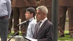 Sadiq Khan marks start of Armed Forces Week News Clip